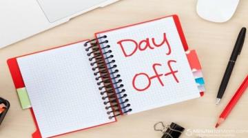 Hari Sabtu dan Minggu Libur